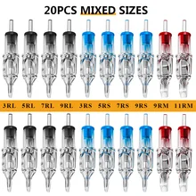 

Mixed Sizes Tattoo Cartridge Needle 0.35mm RL/RS/RM Needle Round Liner Shader Needle Tattoo Needles for Tattoo Machine Gun