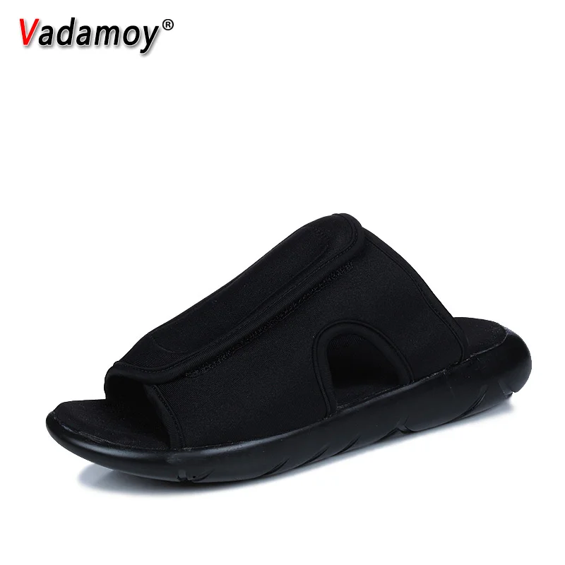 Vadamoy/мужские модные тапочки; повседневные вельветовые сандалии унисекс; износостойкая прогулочная обувь для мужчин; zapatos hombre; Мужская обувь; размер 43