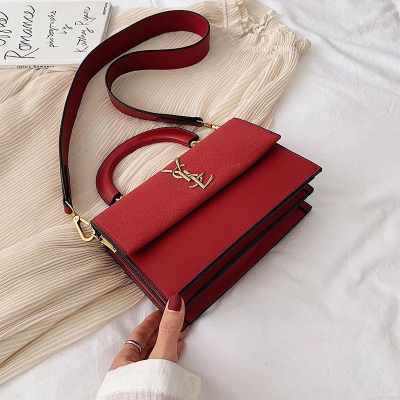 

Luxury Brand Logo PU Leather Women Chain Shoulder Famous Design Ladies Paris Messenger Vintage Crossbody bags channels handbags