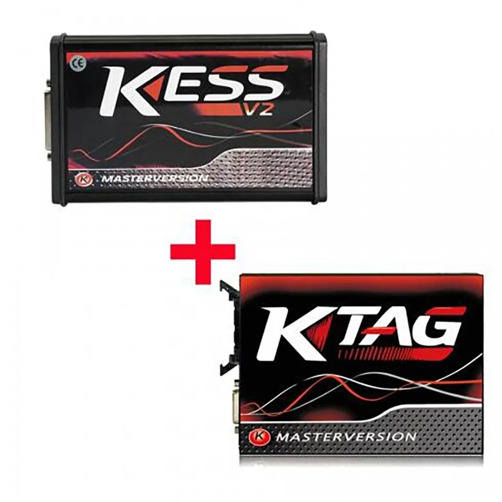 Красная печатная плата Kess V2 V5.017 SW V2.53 европейская онлайн версия + Ktag 7 020 V2.25 красная
