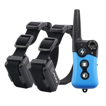 

HOT EU Plug 300M Rechargeable Waterproof Remote Control Dog Trainer Bark Stopper Electric Collar Dog Trainer