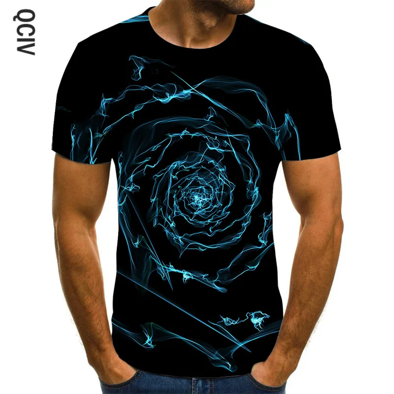 Fun 3D men's T-shirt black three-dimensional graphic T-shirt men's casual tops summer fashion O-neck shirt plus size streetwear Fun 3D men's T-shirt black three-dimensional graphic T-shirt men's casual tops summer fashion O-neck shirt plus size streetwear