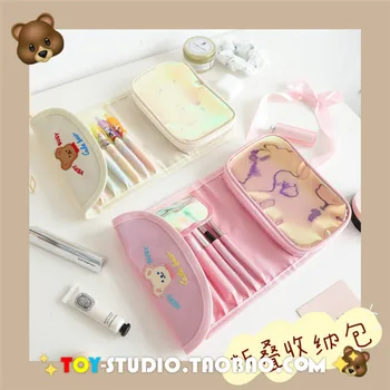 

Fashion Mini Purse Travel Wash Bag Toiletry Make Up Case cute bear Cosmetic Bag Organizer Beauty Pouch Kit Makeup Pouch