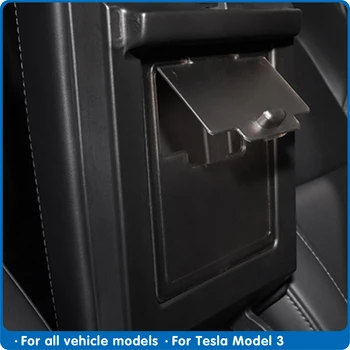 

For Tesla model 3 Auto Armrest box cover storage box Hidden transparent storage box for tesla model3 interior accessories