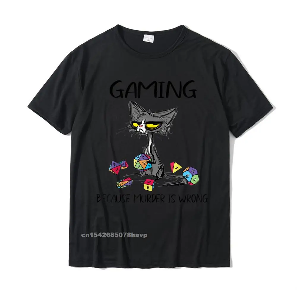 Simple Style Tshirts for Students Gift Autumn Tops & Tees Short Sleeve Funky Custom T Shirt O-Neck Pure Cotton Gaming Because Murder Is Wrong Funny Cats Lovers Gamer Tee T-Shirt__2469.Gaming Because Murder Is Wrong Funny Cats Lovers Gamer Tee T-Shirt  2469 black.