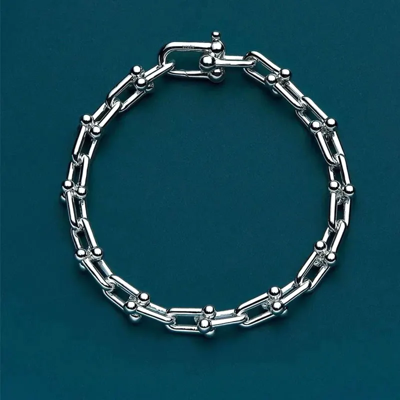 Women's S925 silver U-shaped bracelet, high quality, original, classic, elegant, multi color, women's jewelry, free delivery Women's S925 silver U-shaped bracelet, high quality, original, classic, elegant, multi color, women's jewelry, free delivery