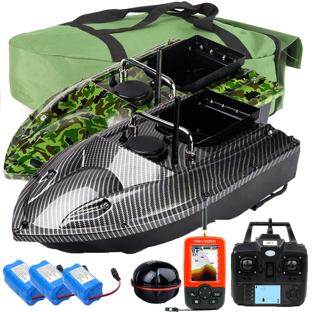 500M RC GPS Fishing Bait Boat Fishfinder Sonar Sensor Speedboat Carp Fsihing Bait Hook Send Boat with & Handbag & 3 Batteries 1