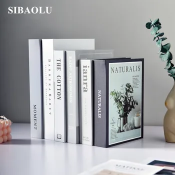 

Nordic Style Fake Book Simulation Book Ornaments Modern Simple Bookcase Book Model Decoration Prop Desktop Home Decor Figurines