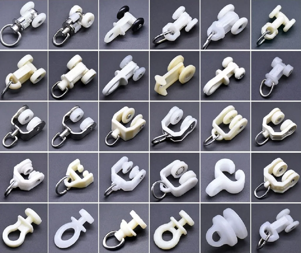 

Curtain track accessories accessories roller vintage straight rail curved rail guide hook ring slide rail pulley buckle