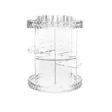 18 ромбовидный узор прозрачный акриловый вращающийся туалетный каркас на 360 градусов вращающийся ящик для хранения туалетный столик