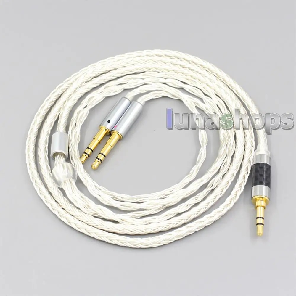 LN007048 16 Core OCC Silver Plated Headphone Cable For ONKYO SN 1 JVC HA SW01 HA SW02 McIntosh Labs MHP1000