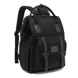 Deluxe Waterproof Mummy Backpack: Stylish Gray Outdoor Travel & Storage Bag (Black)