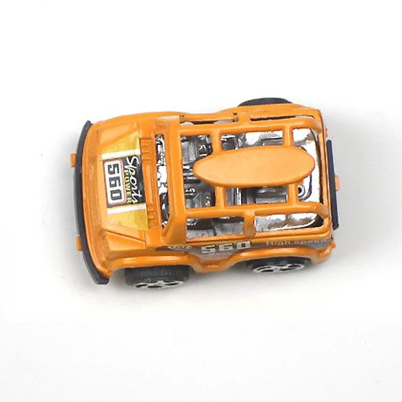 5Pcs Set Toy Racing SUV Car Alloy Diecast Vehicle Shell Model Inertia Sliding Rail Car Children Boys Toys Mini Small Gift