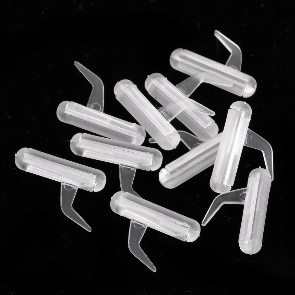 10pcs Relay Bait Clips Sea Fishing Rig Trace Clips Carp Terminal Tackle Accessory