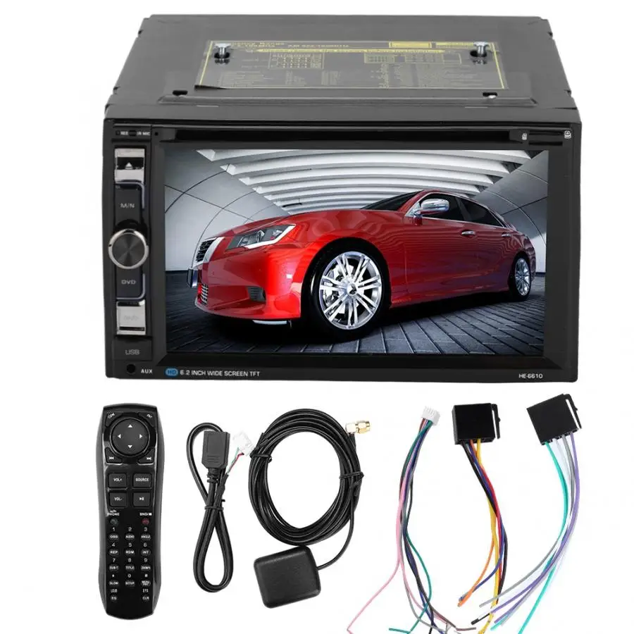 Excellent autoradio 6.2inch Large-Screen Wifi Car Bluetooth GPS DVD Navigator Radio Player for Android 6.0 auto accessorie 0