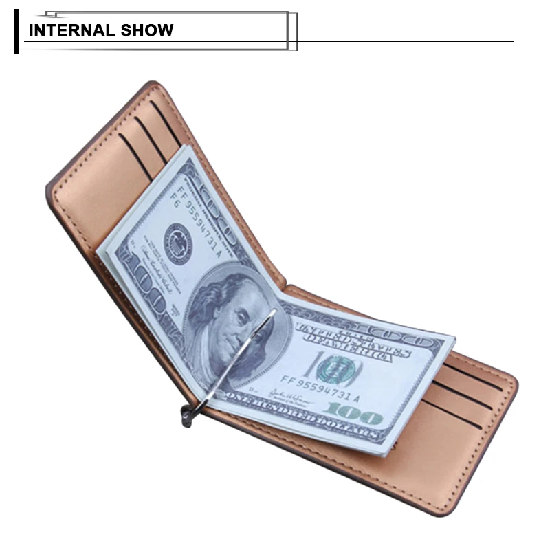 Brief Men Wallet Short Thin Slim Coin Purse Multi Slots Business Card Holder Solid Luxury Brand Vintage Male Bifold Billfold