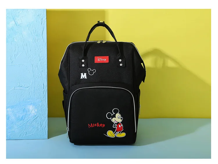 Disney mochila para mamães e bebês, multifuncional,