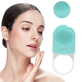 

NEW USB Changing Silicone Cleansing Face Washing Brush Shrinking Pores Blackhead Remover Firming Skin Waterproof Cleansing Brush