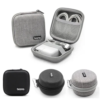 

1Pc Hard Shell Earphone Storage Bag Mini Portable Case EVA Bluetooth Bag Data Cable Charger U Disk Protective Cover