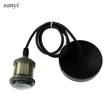 

Vintage Pendant Lights in E27 Lamp Base,simple pendant lamp holder socket,90V-260V Hanging Lights,bedroom Living room lighting