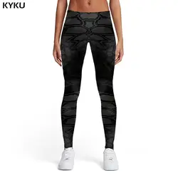 KYKU черные камуфляжные леггинсы женские камуфляжные леггинсы винтажные спандекс абстрактные спортивные готические брюки женские s