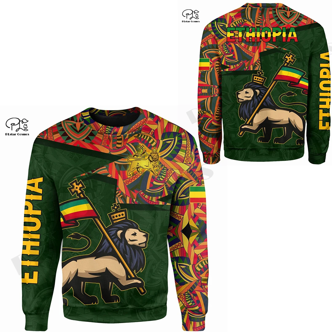 PLstar Cosmos 3DPrinted Newest Ethiopia Country Gift Culture Unique Unisex Funny Streetwear Harajuku Hoodies/Sweatshirt/Zip Q-1