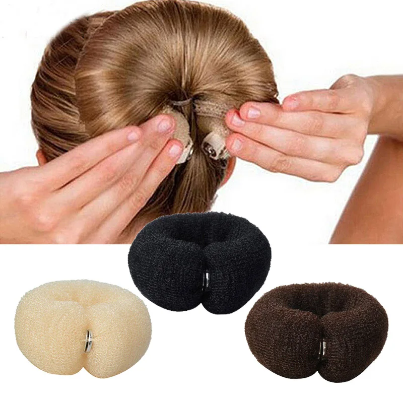Magic Foam Sponge Easy Big Ring Women Fashion Hair Bun Maker Donut Hair Styling Tools Hairstyle Hair Accessories for Girls 16