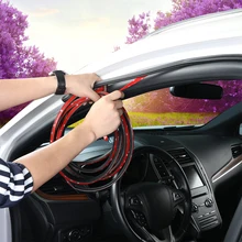 Автомобильные дверные уплотнительные полосы наклейки звукоизоляционные уплотнительные резиновые уплотнения звукоизоляция для Toyota BMW LADA KIA Opel SEAT Mazda MG и т. Д