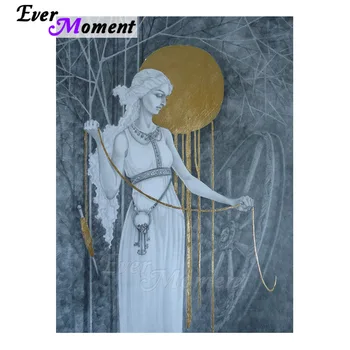 

Ever Moment Diamond Mosaic Painting Handmade Gift Craft Holy Lady Goddess Paint By Diamonds Modern Wall Art Decoration 5L257