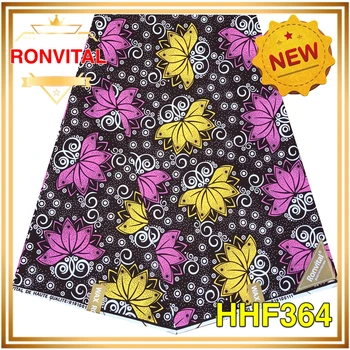 

RONVITAL TEXTILE WAX PRINT FABRIC 100% COTTON DIY MATERIAL ANKARA FABRIC 6 YARDS/PCS FREE SHIPPING LADY CLOTH