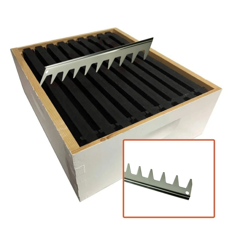 

Stainless Steel Frame Spacer Bee Hive Frame Spacing Tool 1Pc garden supplies beekeeping supplies items beekeeping