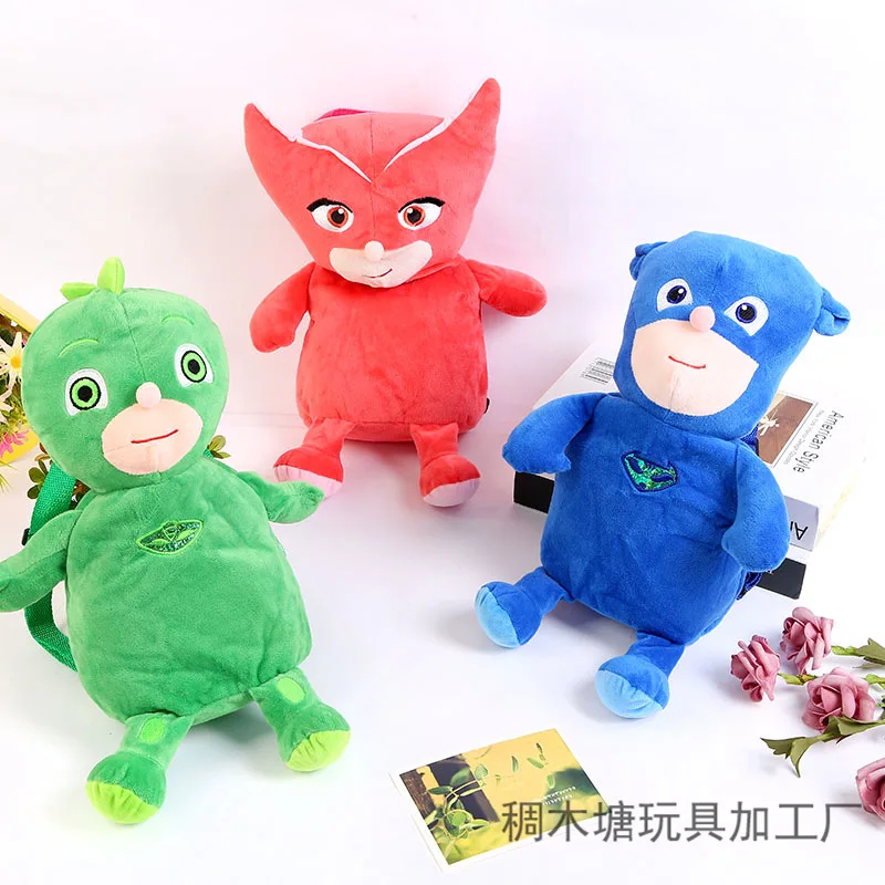 

Creative PJ Masks Plush Backpacks Catboy Owlette Gekko Cartoon Anime Stuffed Toy for Children Birthday Gift