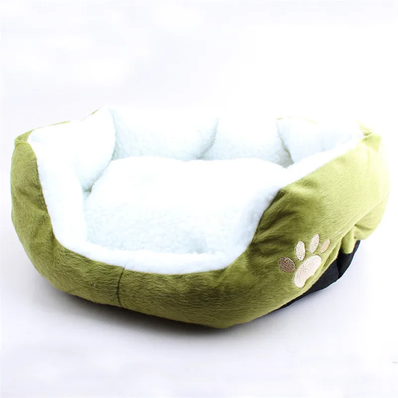 Креативная симпатичная собака-щенок теплые кровати для маленьких собак/кошек/кроликов дом коляска 45*42*12 см корзина для животных Диван Подушка