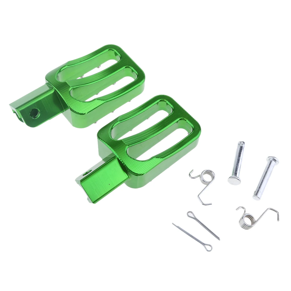 Brand New Green Motorcycle Foot Pegs Bracket Fit for Dirt Pit Bike