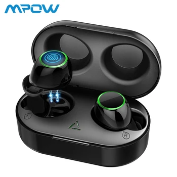 

Mpow TWS Bluetooth 5.0 Earbuds Wireless Headphones with Portable Charging Case IPX7 Waterproof in-Ear Earphones With Mic Hot New