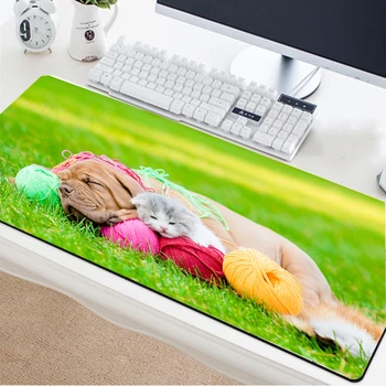 

Yuzuoan Lovable Cat Doge Pet MousePads Computer Peripherals Office Mat Otaku Game Player Non-slip Mouse Pad Custom Graphic Logo