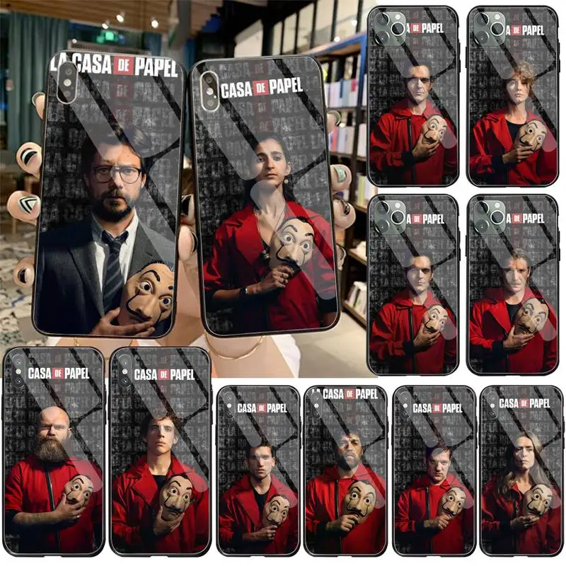 Чехол для телефона La Casa De Papel с закаленным стеклом iPhone 11 Pro XR XS MAX 8X7 6S 6 Plus SE 2020 |