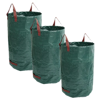 

Quality 80 Gallons Leaf Bags 3Pcs Reusable Garden Yard Leaf Waste Bags for Yard Garden Pool Rubbish