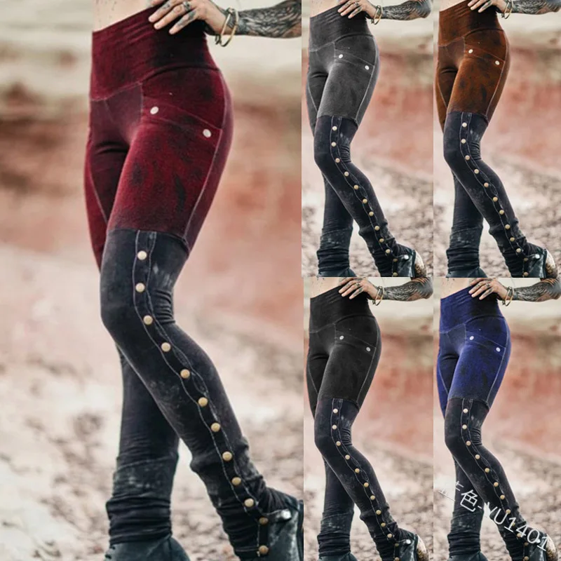 

Women's Bell-Bottoms Retro Leg Bandage Costume Pants Medieval Renaissance Lace Up Casual Pants Halloween Cosplay Trouser Clothes