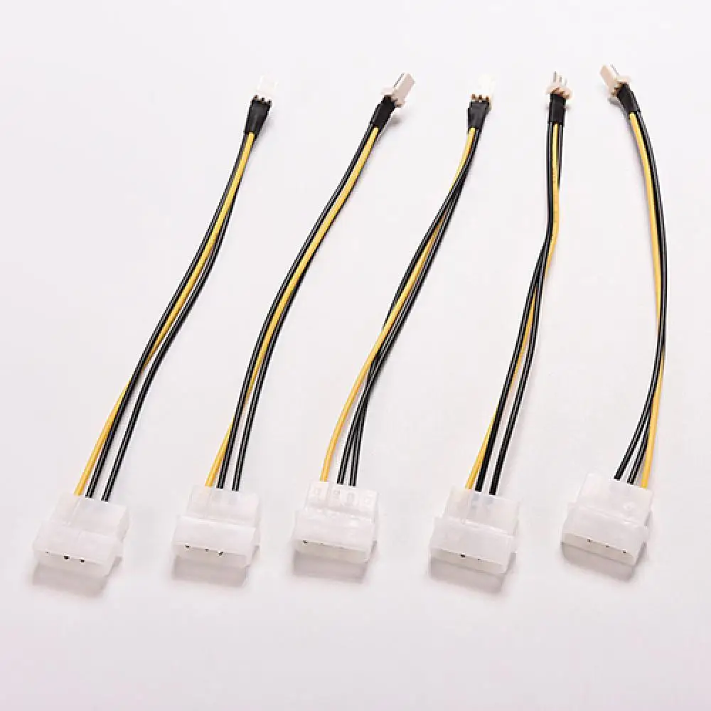 5 шт./лот 4-контактный Molex/IDE К 3-контактному корпусу процессора вентилятор провод