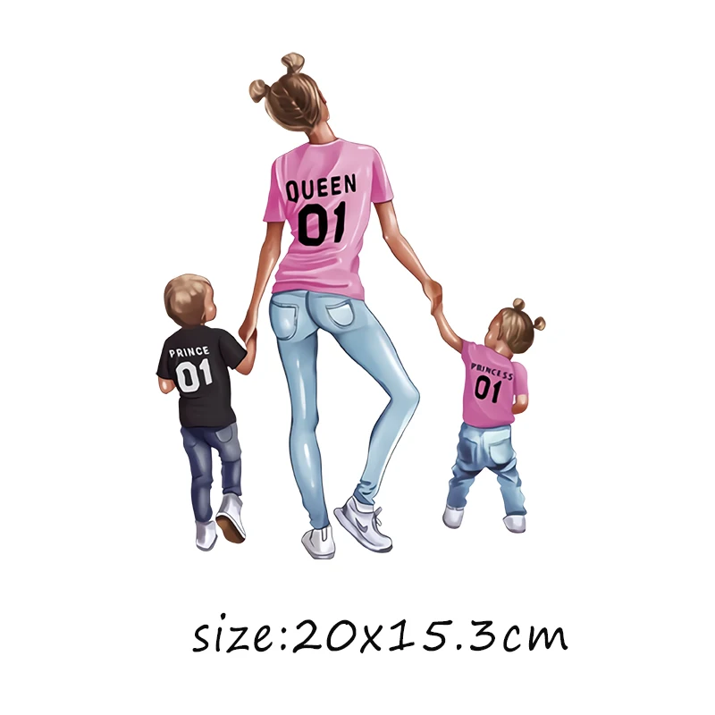 Лидер продаж, футболка с нашивками «сделай сам» для мальчиков и девочек семейная толстовка с капюшоном с нашивкой «Железо на пластыре», а-уровень, моющиеся наклейки для аппликации, значок - Цвет: pink