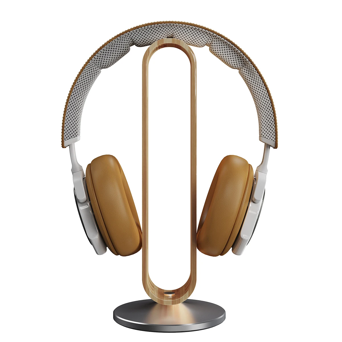 Suporte de Fone de Ouvido de Bambu Metal para Airpods Fones de Ouvido de Madeira Maciça Suporte Desktop Gaming Headset Rack Exibição Cabide Max - Image 6
