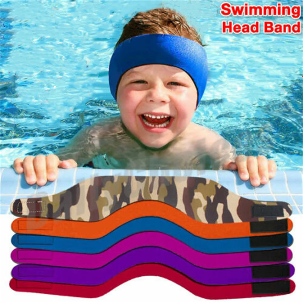 1X Children's Adult's Swimming Ear Band Headband Neoprene Kid Junior Ear-Prhu 