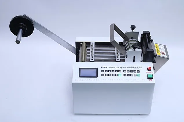 Automatic computer pipe cutting machine heat shrinkable tube silicone wire rope PVC casing cutting line knife