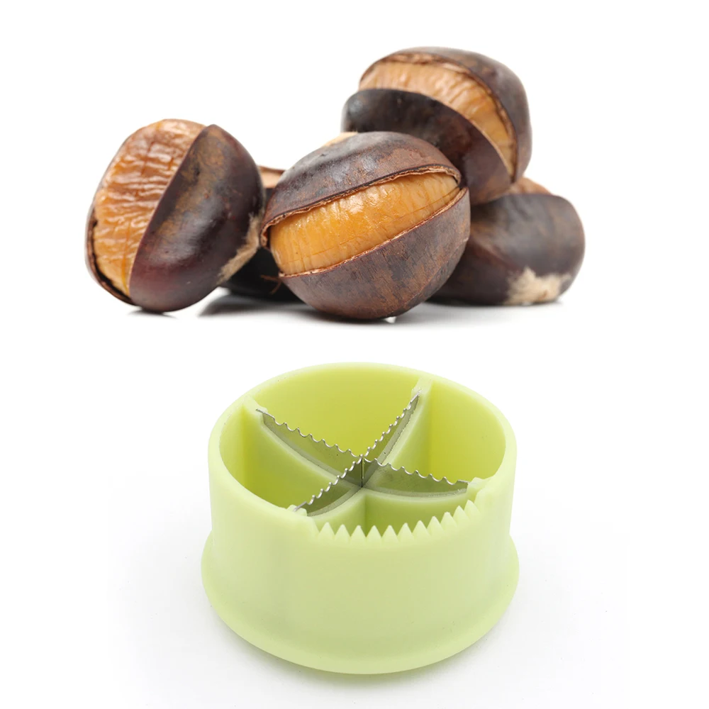 

1PCNut Chestnut Cross Open Knife Home Sheller Walnut Pliers Plastic Nut Cracker Sheller Nut Opener Kitchen Tools Cutter Gadgets
