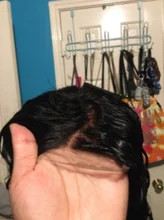 Arándano cabello peruano de la onda de agua peluca T-medio/Derecho de malla con división peluca 100% Remy pelucas de cabello humano para las mujeres negras Prelucked cabello