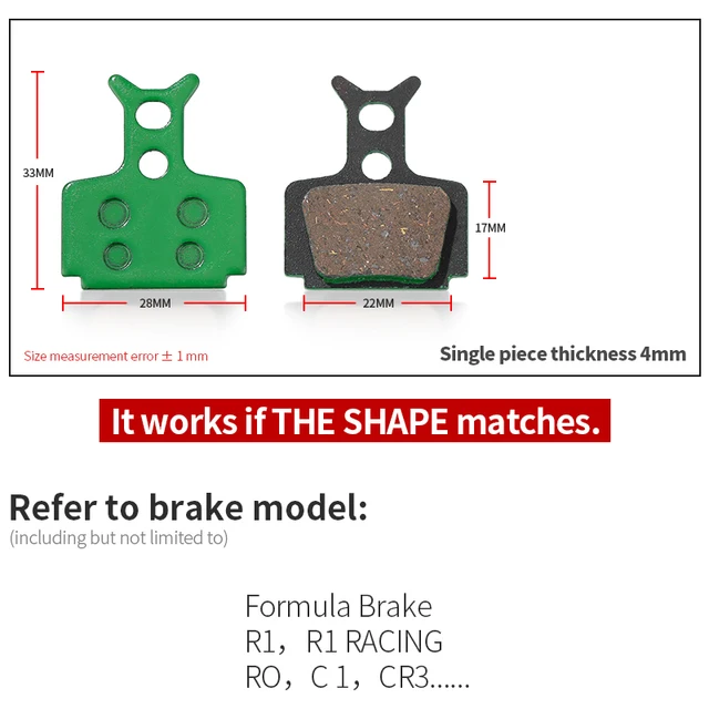 1 Pair Ceramic MTB Bicycle Disc Brake Pads For SHIMANO SRAM AVID HAYES MAGURA FORMULA HOPE Cycling Parts Bike Accessory 850