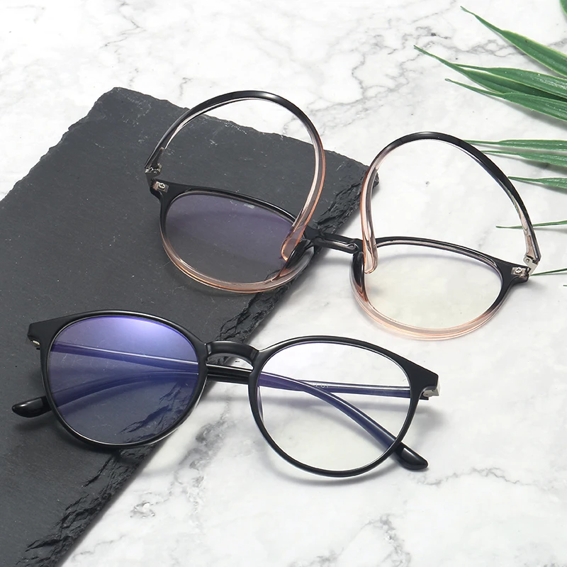 

11757 frame anti-blue lens men and women glasses Fashionable trend mirror foot TR90 anti-ultraviolet radiation blocking light