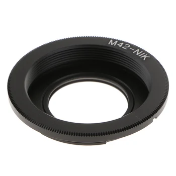 

M42-AI Adapter Ring for M42 Screw Lens to Nikon F Mount Camera D4 D90 D600 D800 D3200 Optical Glass -Black