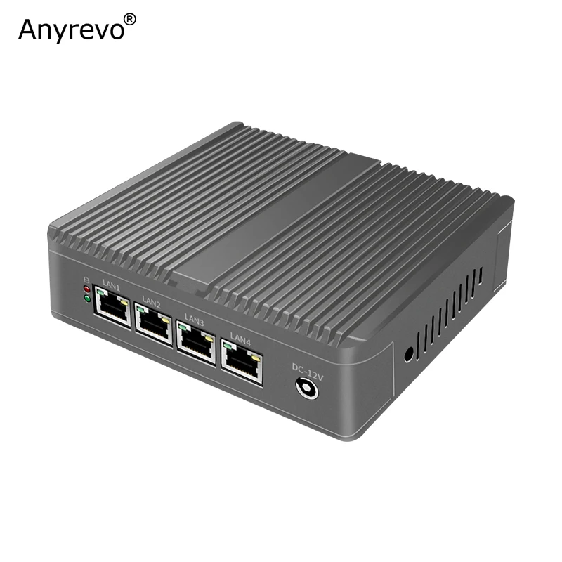 Мини-роутер четырехъядерный Intel J1900 N2940 VGA HD-MI 4 intel 1000M NICs для pfSense OPNsense VyOS ROS VPN